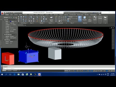 Dạy vẽ AutoCAD 3D cơ bản - bài 2 thực hành vẽ các hình khối 3D cơ bản