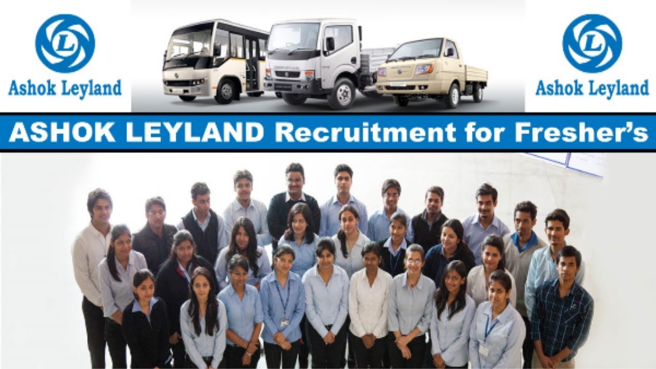 Ashok Leyland Recruitment 2018 | All Over India | 10th-12th pass Jobs -  YouTube