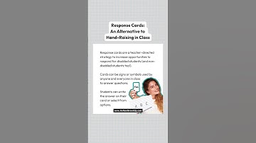 Student Engagement Strategy: Response Cards