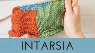 Intarsia Knitting Tutorial  Vertical Colorwork for Beginners