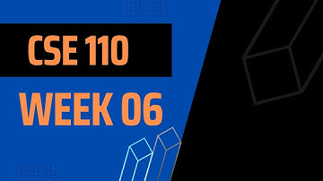 Intro to Programming in Python - Week 06 (CSE110)