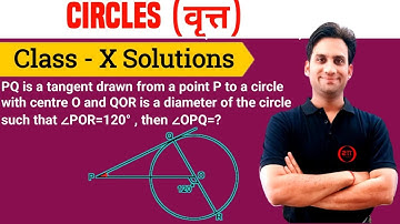 PQ is a tangent drawn from a point P to a circle with centre O and QOR is a diameter of the circle