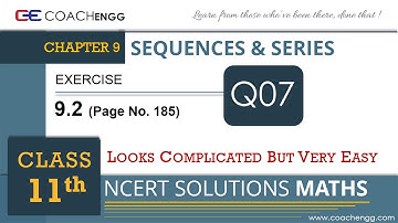 SEQUENCES AND SERIES - Exercise 9.2 Q7 - Class 11 MATHS NCERT Solution