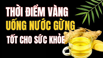 3 thời điểm vàng uống nước gừng tốt nhất cho sức khỏe | Lưu ý khi sử dụng trà gừng