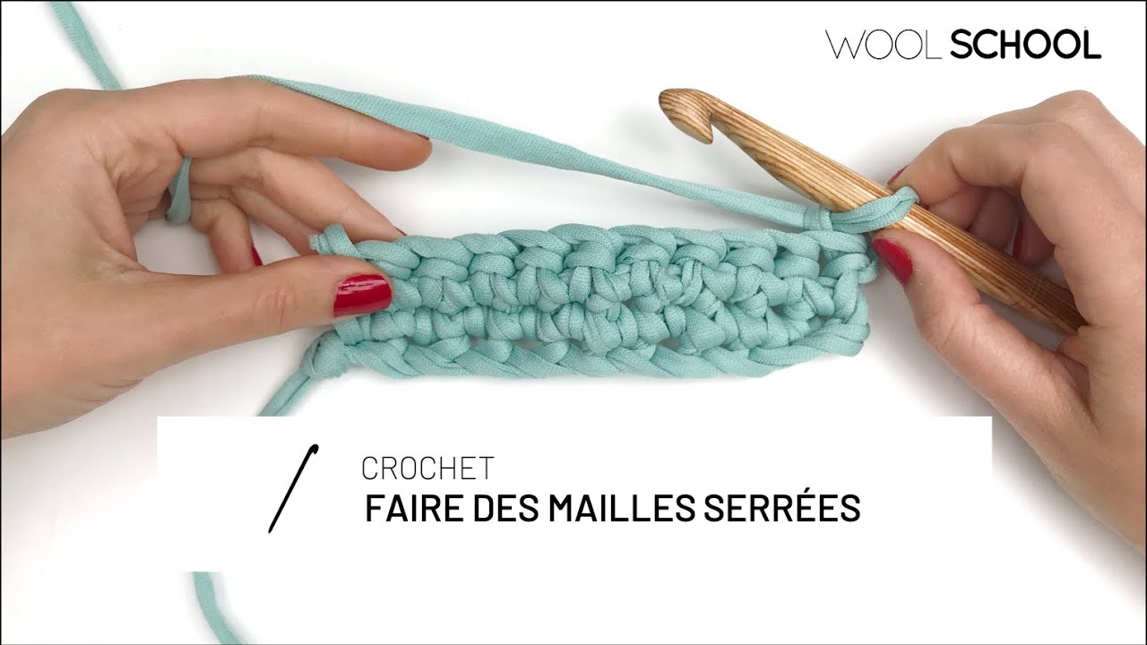 CROCHET: maille serrée [ Niveau facile ] 