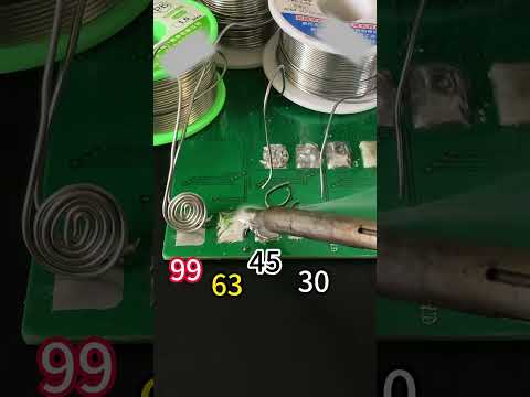 Comparison soldering wire