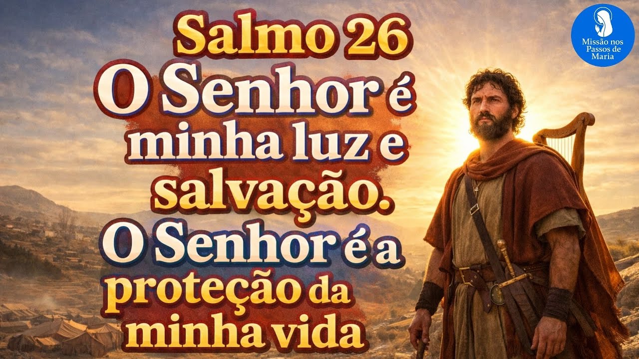 Salmo 26 - O Senhor é minha luz e salvação. O Senhor é a proteção da minha vida | 3º Domingo T Comum