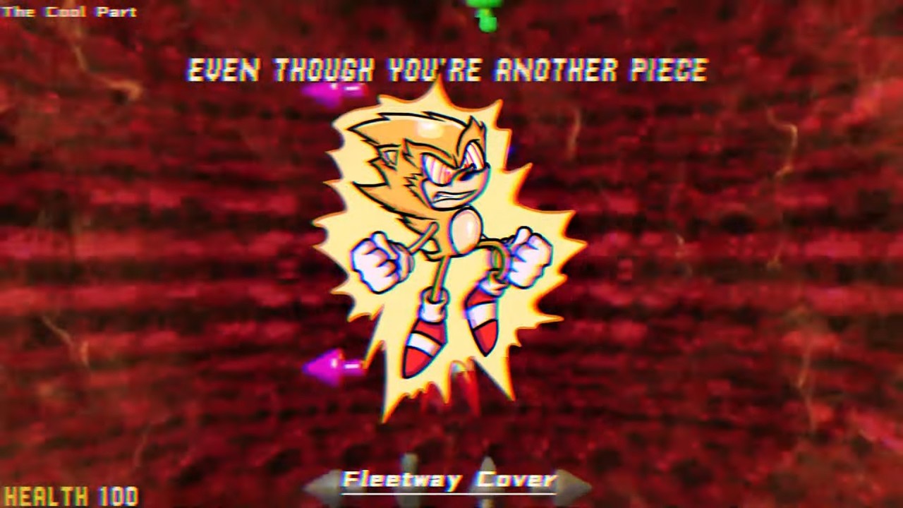 (SWAP) trinity encore lyrics but Fleetway Cover - The Cool Part (fnf mods VS Rewrite ROUND 2)