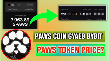 paws airdrop bybit token not recive | paws airdrop price listing today update | paws on bnb ✅