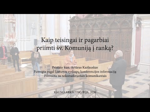 Video: Šventosios Komunijos Taisyklės Ir Kanonai