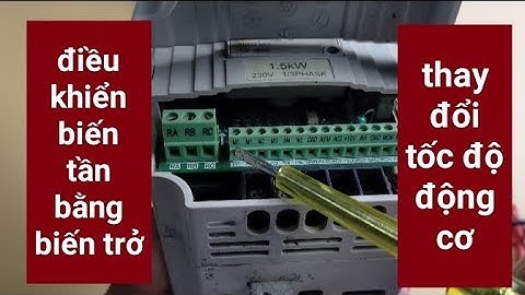 Điều Khiển Biến Tần Bằng Biến Trở và Công Tắc Ngoài Thay Đổi Tốc Độ Động Cơ (Delta VFD-M)