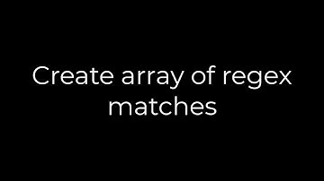 Java :Create array of regex matches(5solution)