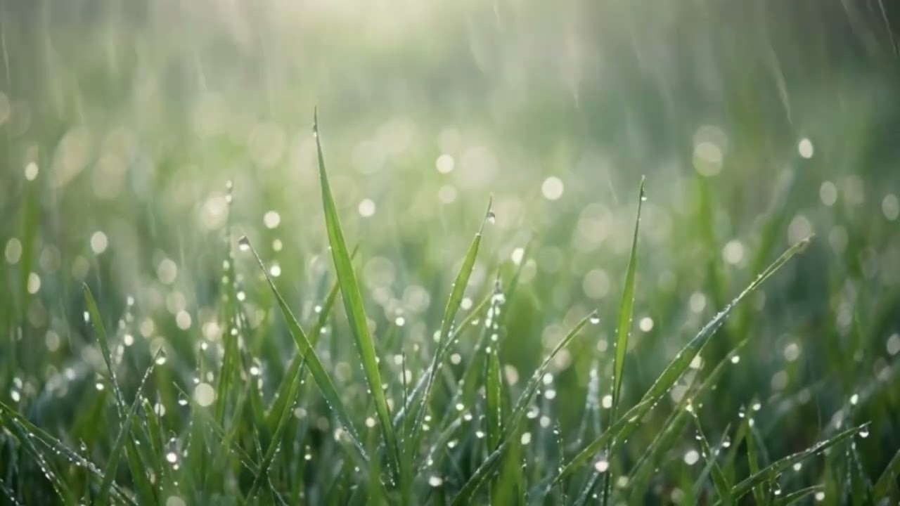 새벽잔듸에내리는빗소리 힐링,스트레스해소,백색소음 ASMR