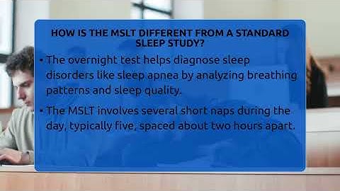How Is The MSLT Different From A Standard Sleep Study? - Sleep Apnea Support Network