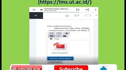 Cara Upload File Tugas di LMS UT Bagi Mahasiswa Yg Mengikuti TUWEB