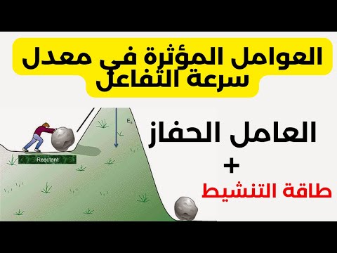 العوامل المؤثرة في معدل سرعة التفاعل العامل الحفاز طاقة التنشيط الصف التاسع منهج كامبدرج