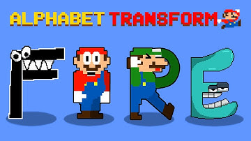 Alphabet Lore (A - Z...) But Transformed from Super Mario Bros | GM Animation