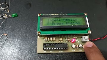 Simple semiconductor detector using PIC16F877A microcontroller