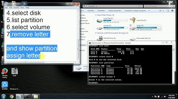 how to hide and show partition by cmd on pc