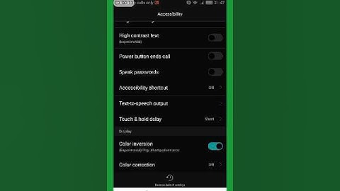 How to invert colors on android.Short