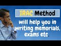 Use irac method and organize your writings  zohaib jamali