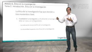 Introducción. Ética en la investigación |  | UPV