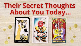 WHAT ARE THEY SECRETLY THINKING ABOUT YOU? PICK A CARD ☎ LOVE TAROT READING  TWIN FLAMES