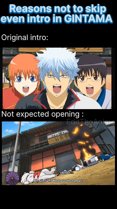 Gintama failed opening 😂 #gintama#funny#gintoki#anine#manga