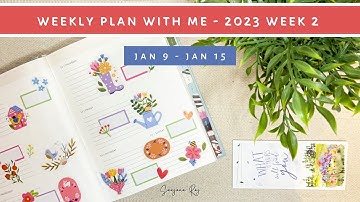 Weekly Plan With Me | Weekly Planner Setup | Jan 9 - Jan 15 2023 | Ink Bucket Planner | Sanjana Raj