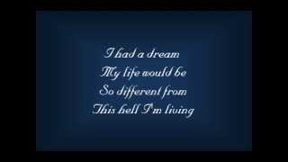 I Dreamed a Dream Lyrics - 25th Anniversary Concert chords