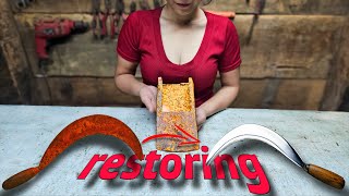 Restoring Rusted Tools in 12 Hours | How to Remove Rust Easily