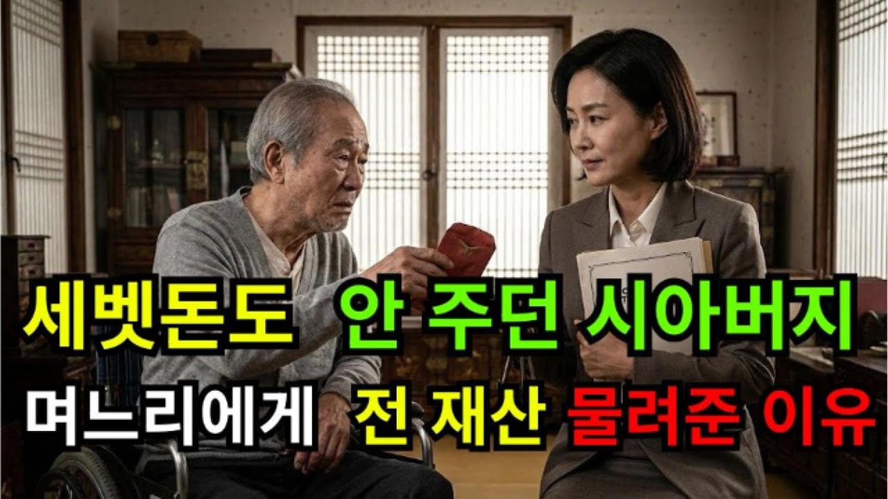 세벳돈도 안주던 시아버지 며느리에게 전재산 물려준이유 #감동사연#가족이야기