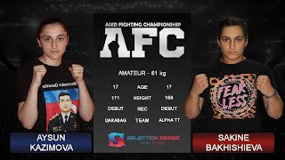 Sekine Bakhishieva Vs Aysun Kazimova Full Fight Selection - 7 Amateur