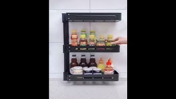 Rotating Kitchen Storage Bathroom Shelf#shorts