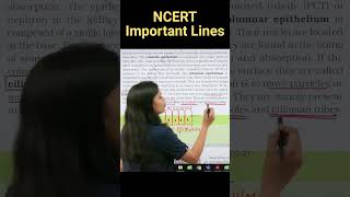 Ciliated Epithelium | Biology NEET_NCERT important lines for NEET | #neetpreparation #biology