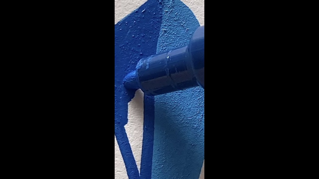 Drawing, But Only Using The Color BLUE 