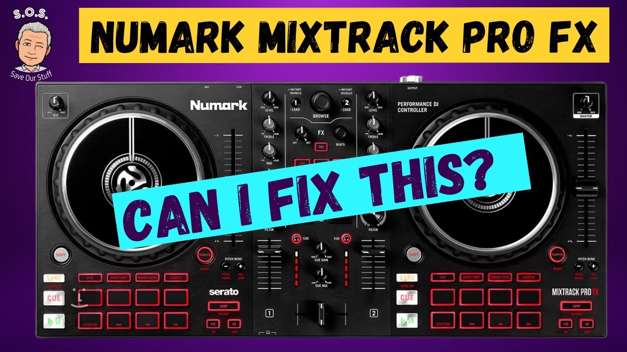 Fixing Numark Mixtrack Pro FX DJ controller with a broken USB type