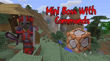 How to make a mini boss in Minecraft (Bedrock Commands)