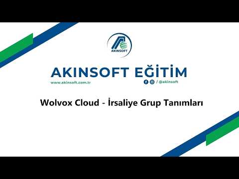 WolvoxCloud - İrsaliye Grup Tanımları