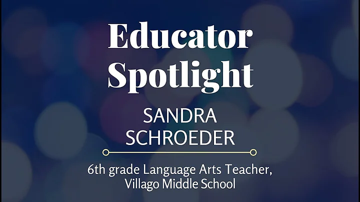 CGESD Educator Spotlight- Sandra Schroeder