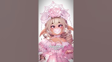 Royale High in 2025 vs 2021 💗 | #royalehigh #roblox