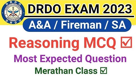 DRDO CEPTAM 10 A&A Reasoning Merathan Classes | DRDO CEPTAM 10 A&A Paper Analysis 2023 @focus4m