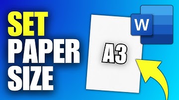 How To Set A3 Paper Size in Word Document