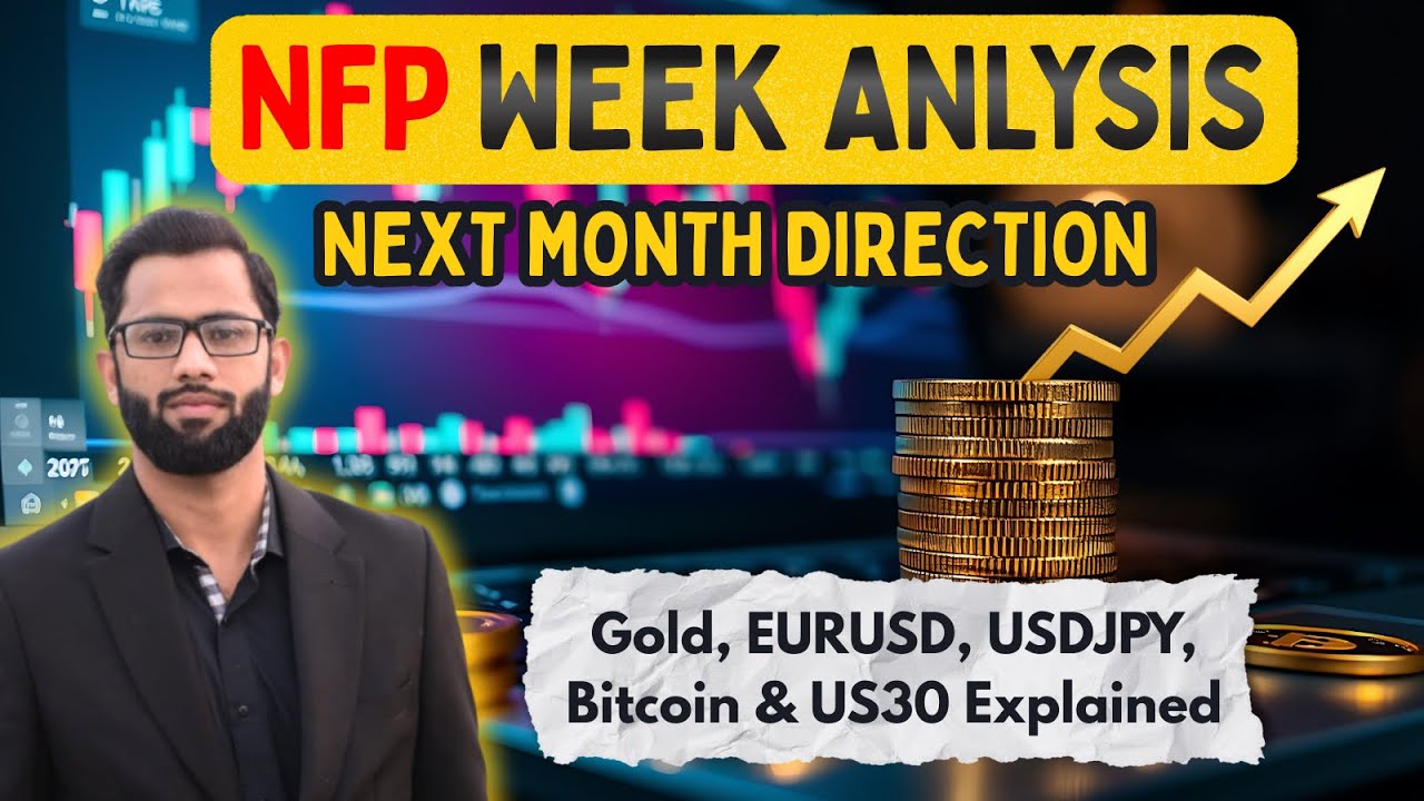 NFP Week || Gold, EURUSD, USDJPY, Bitcoin & US30 Next Month Direction ...