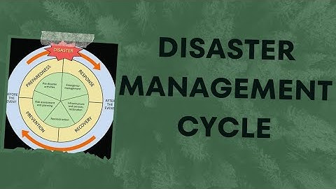 Disaster Management Cycle