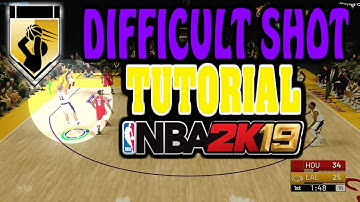 HOW TO GET DIFFICULT SHOT BADGE FAST!!! NBA 2K19
