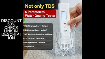 LS310 Water Quality Tester TDS TOC COD Multi-Parameter Waterproof IP67 EC Temperature 4 Backlight Co
