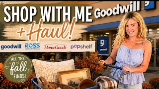Shop With Me Fall Haul Goodwill Ross Home Goods PopShelf Finds