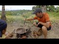 Foreigner Making Coconut Candy Over A Fire - Province Life Philippines