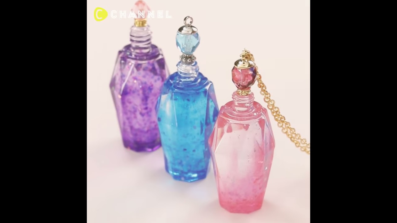UV Resin DIY Perfume bottle necklace with sauce bottle! タレ